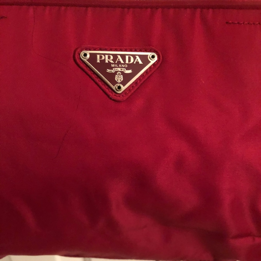 Red Nylon Prada Bag: Authentic w/card Y2K - Picture 6 of 8